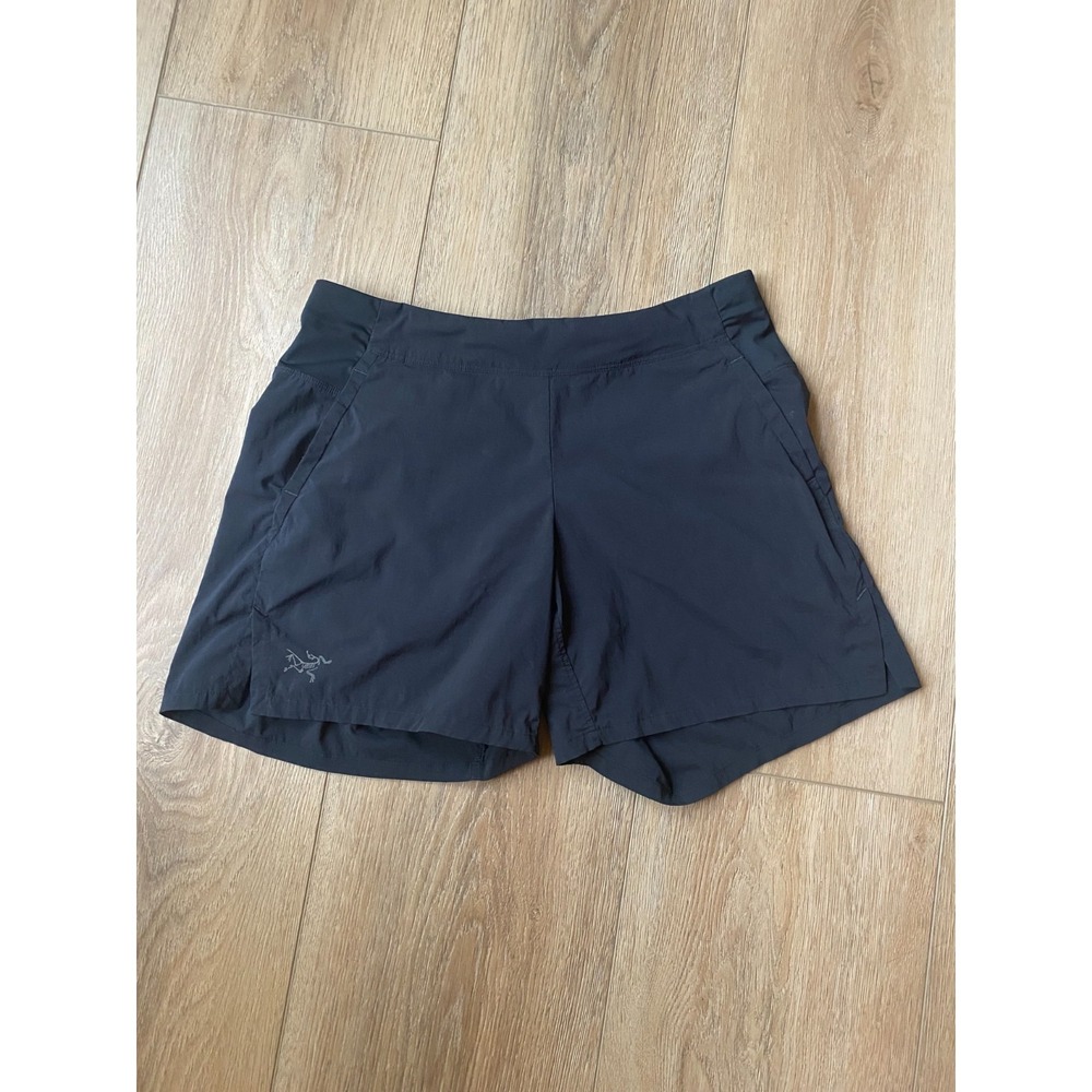 Arc'teryx Womens Black Athletic Lined Running Shorts Lightweight Trail Size S